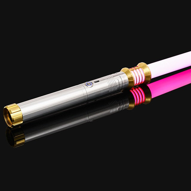 Luke RGB 16 Color Variable Metal Handle Lightsaber With Hitting Sound Effect FX Duel Lightsaber Metal Aluminum Handle Lightsaber