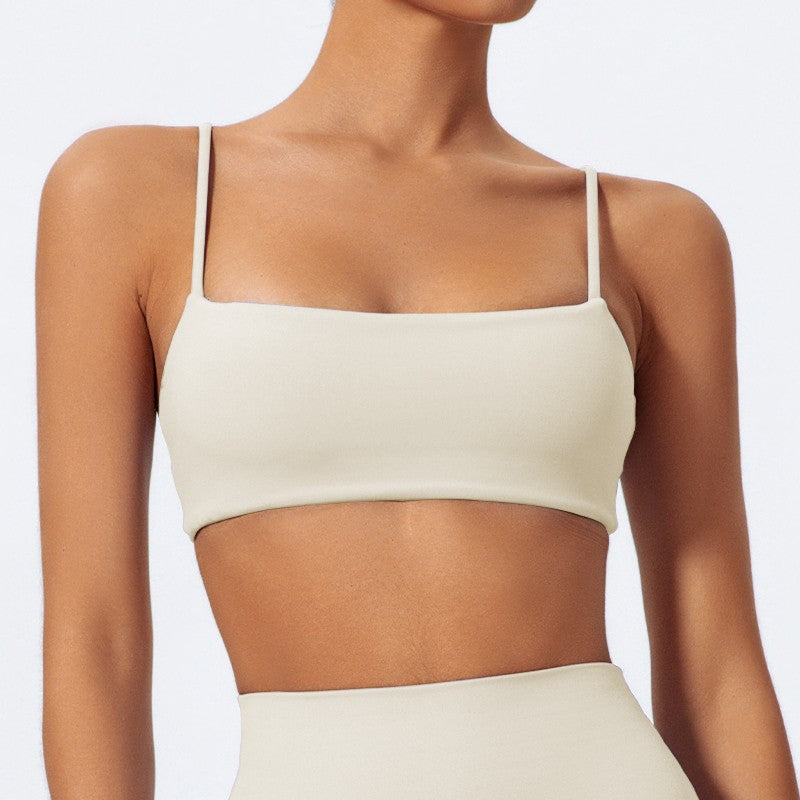 Ctenkevet Sling Yoga Bra Women Gym Workout Push Up Brassiere Female Outdoors Sports Underwear Women Fitness Shockproof Crop Top
