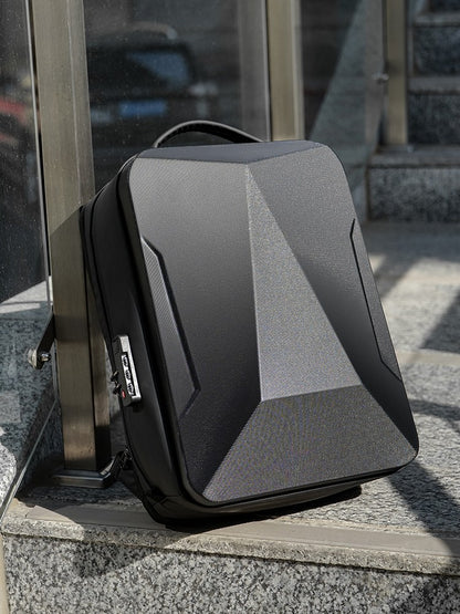 Men's Expandable Computer Backpack Large Capacity Business Travel Trip Luggage Bag E-Sports Game Hard Shell Backpack