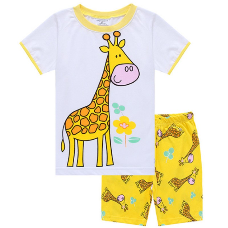 Hot Summer Pyjamas Suit Pink Minnie kids Sleepwear Boys Pijamas Cotton Nightwear Clothes Pajamas Sets