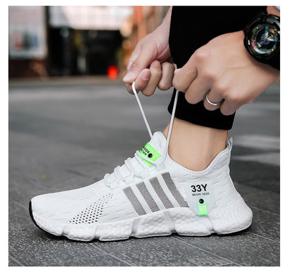 Sapatos Masculinos de Malha Respirável Modernos Leves para Caminhada Tamanhos Grandes Tênis Masculino de Tênis Tênis de Corrida ao Ar Livre Fitness 2024