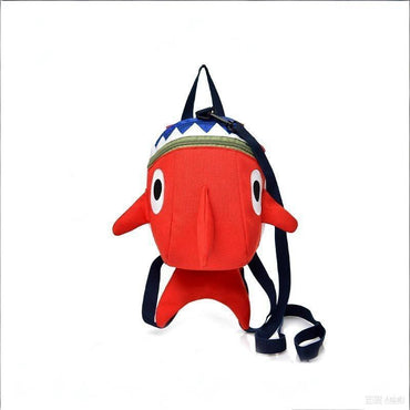 Cartoon Shark Backpack for Children Cute Aged 12-14 Boys And Girls School Bag with Fun Design
