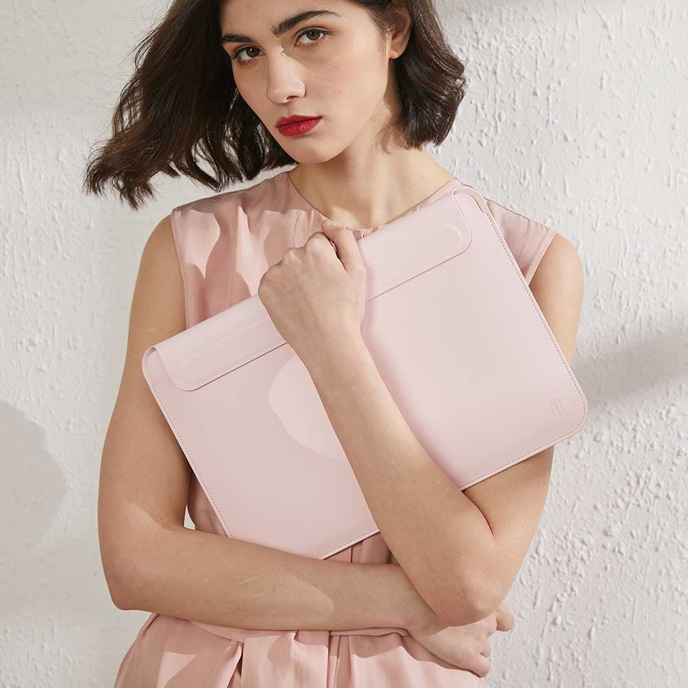 WiWU Laptop Sleeve Case for MacBook Air 13 M2 A2681 Ultra-thin Leather Notebook Case for Macbook pro 16 14 Waterproof Laptop Bag