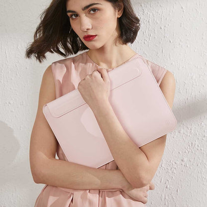 WiWU Laptop Sleeve Case for MacBook Air 13 M2 A2681 Ultra-thin Leather Notebook Case for Macbook pro 16 14 Waterproof Laptop Bag