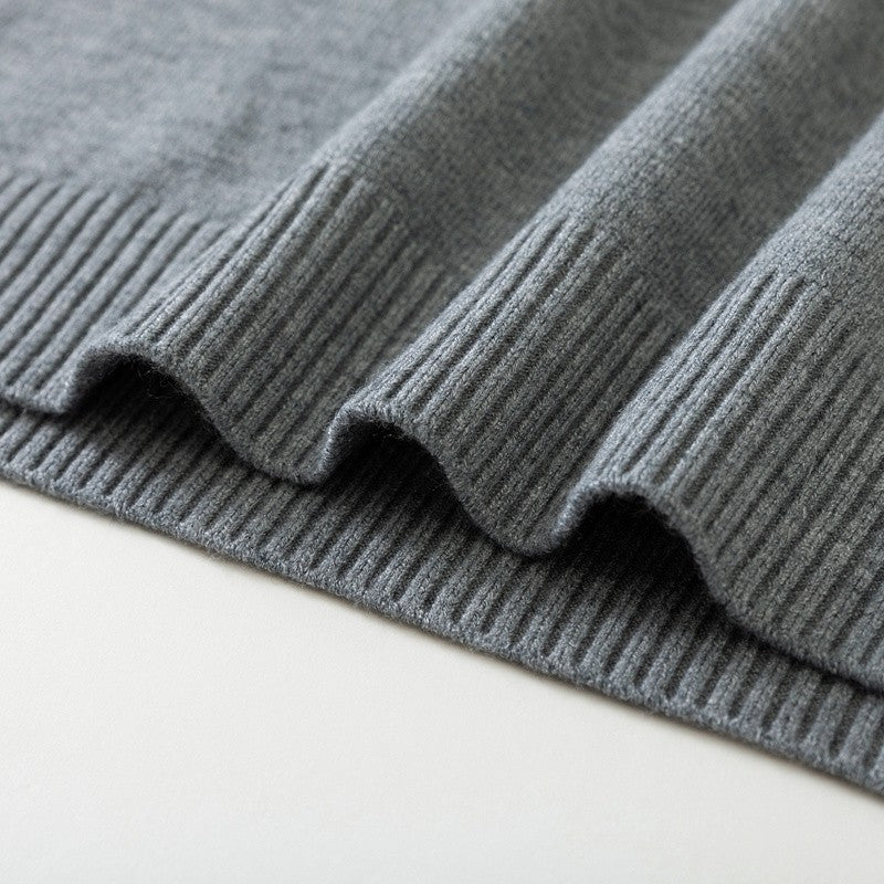 Half Turtleneck Knitwear Sweater New Autumn/Winter Mock Neck Sweatshirts Solid Color Pullovers Man Brand Casual Mens Clothing