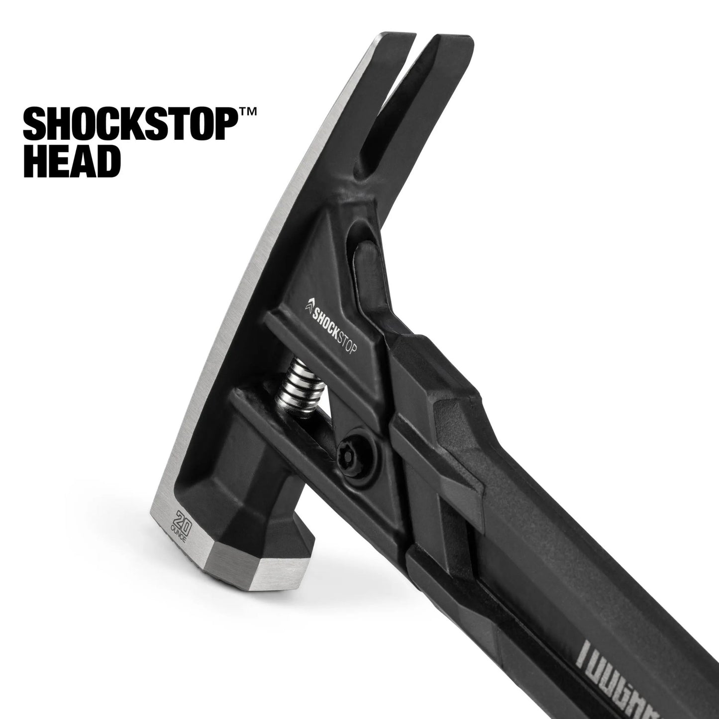 TOUGHBUILT TB-H1-1SBR-S20X TB-H1-1SBR-S24X Martelo de Garra de Aço ShockStop 20/24 OZ Face Fresada Ferramentas Manuais Martelo Toughbuilt