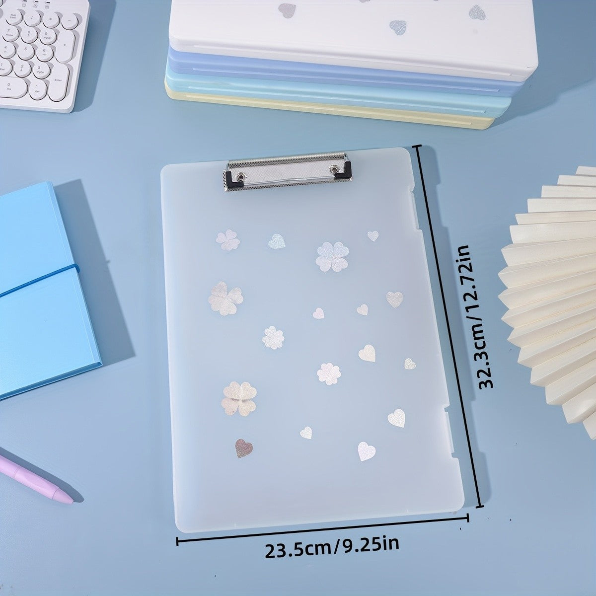 Multi-Functional File Folder Organizer, Large Capacity, Plastic, with Double Buckle Opening, for Student, Office, Exam Paper, DI