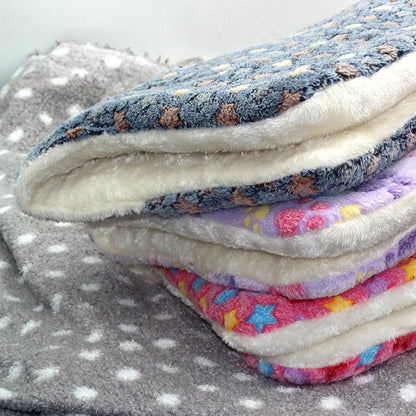 Cama de Cachorro de Flanela Grande, Cama de Gato Espessa, Tapete de Dormir para Cachorros, Cobertor para Filhotes de Cachorro e Gato, Tapete para Cachorros Pequenos, Médios e Grandes