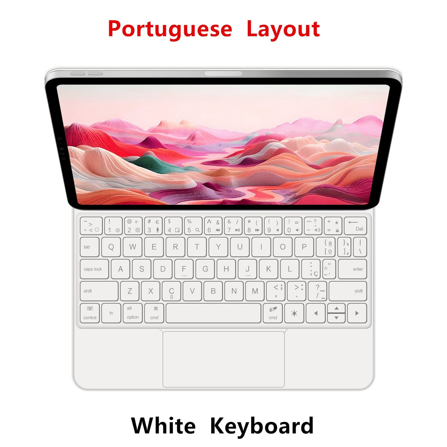 Capa Smart Magnetic Book Folio Magic Keyboard para iPad 11ª 10ª Geração 2025 iPad A16 11ª 11" A3354 A3355 A3356 A2696