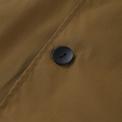 ? Fashion Double Sided Solid Jacket Women Lapel Collar Single Breasted Long Sleeve Coats 2025 Autumn New Lady Utility Outerwear