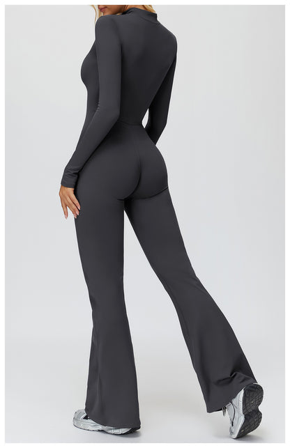 Women Long Sleeves Gym Suit Women Yoga Clothing Sportswear Sports Jumpsuit Female Workout Bodysuits Fitness One-Piece Suit