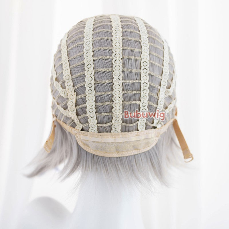 Bubuwig Synthetic Hair 30 Colors 40cm Long Straight Anime Fashion Lolita Cosplay Wigs Pure Color Blue Blonde Wig Heat Resistant