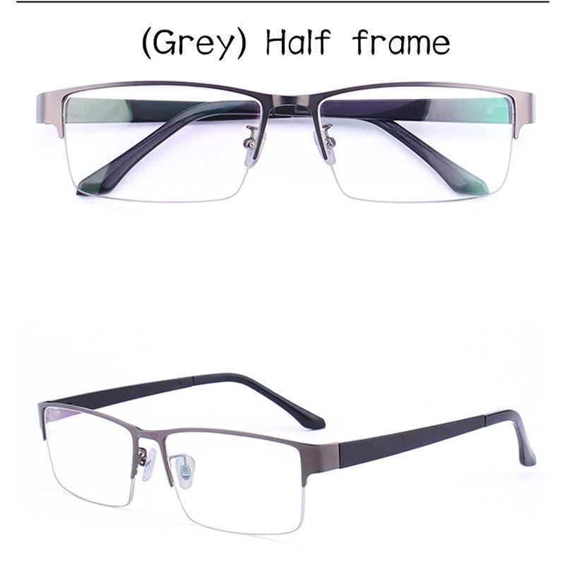 62MM Business Oversized Eyewear Frame Super Large Optical full frame glasses Big Head Metal Big Size reading  Glasses for men