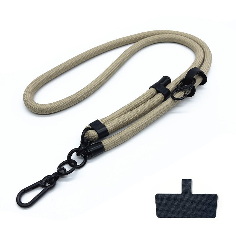 Cordão de Telefone Ajustável 1 Cm de Diâmetro Capa Universal Externa Transversal Ombro Cartão Corda de Pescoço Clipe Alça de Pulso Anti-perda