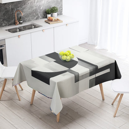 Abstract Geometric Tablecloth Waterproof Stain Resistant Party Decoration Restaurant Cafe Dining Table Tablecloths 140X200cm