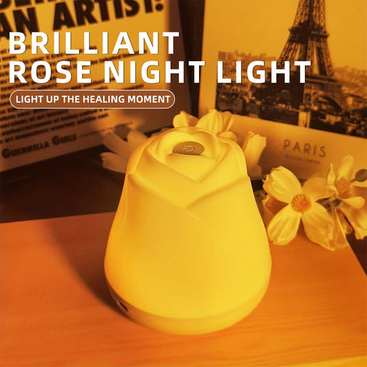 Night Lights for Bedroom Sleeping Lamp Rose Decor Light USB Charging Touch Led Lights For Christmas Gift House Decoration light