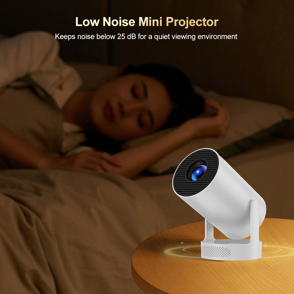 Salange HY300 Ultra Projector Update HY300 4K Android11 Wifi6 Allwinner H713 BT5.4 1080P 1280*720P Home Theater Outdoor Portable