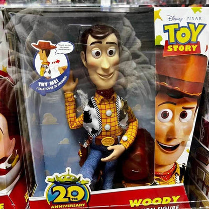 Boneco Interativo Articulado Hot Disney Toy Story 20º Aniversário Woody Cowboy Jessie Anime Que Puxa Cordas para Falar Modelo Infantil Brinquedo