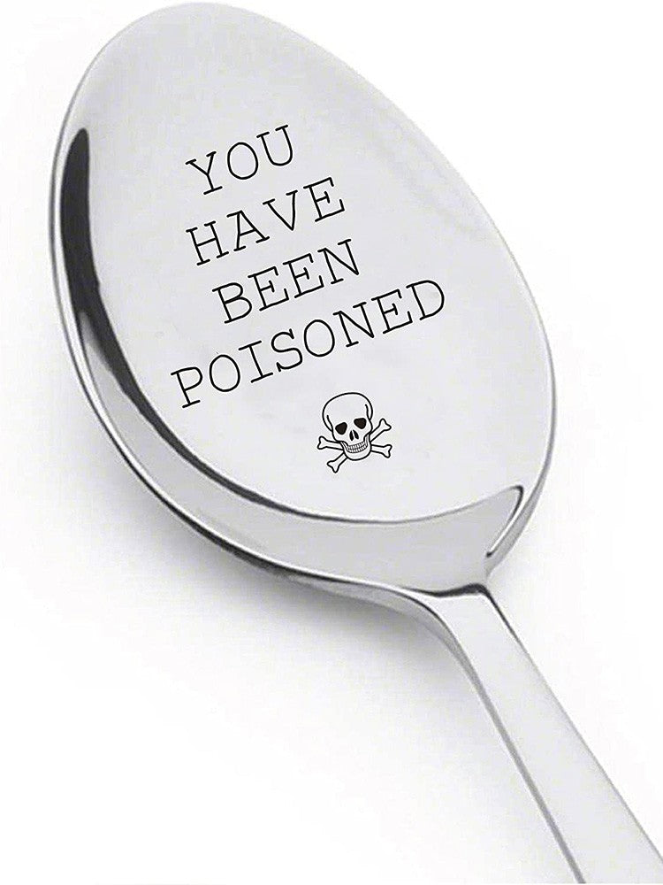 You Have Been Poisoned Spoon fall birthday husband wife happy Halloween eve party dinner table decoration friend gift present