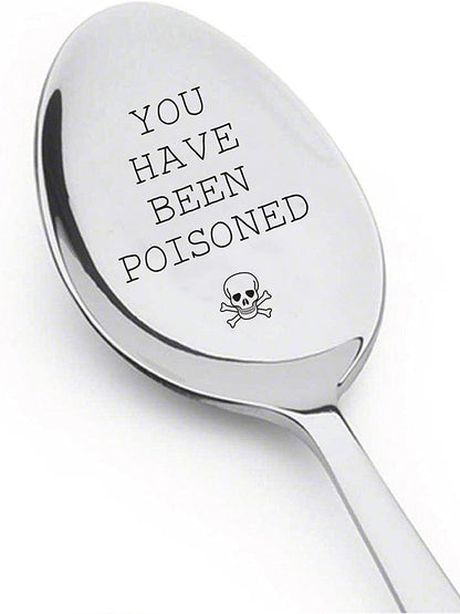 You Have Been Poisoned Spoon fall birthday husband wife happy Halloween eve party dinner table decoration friend gift present