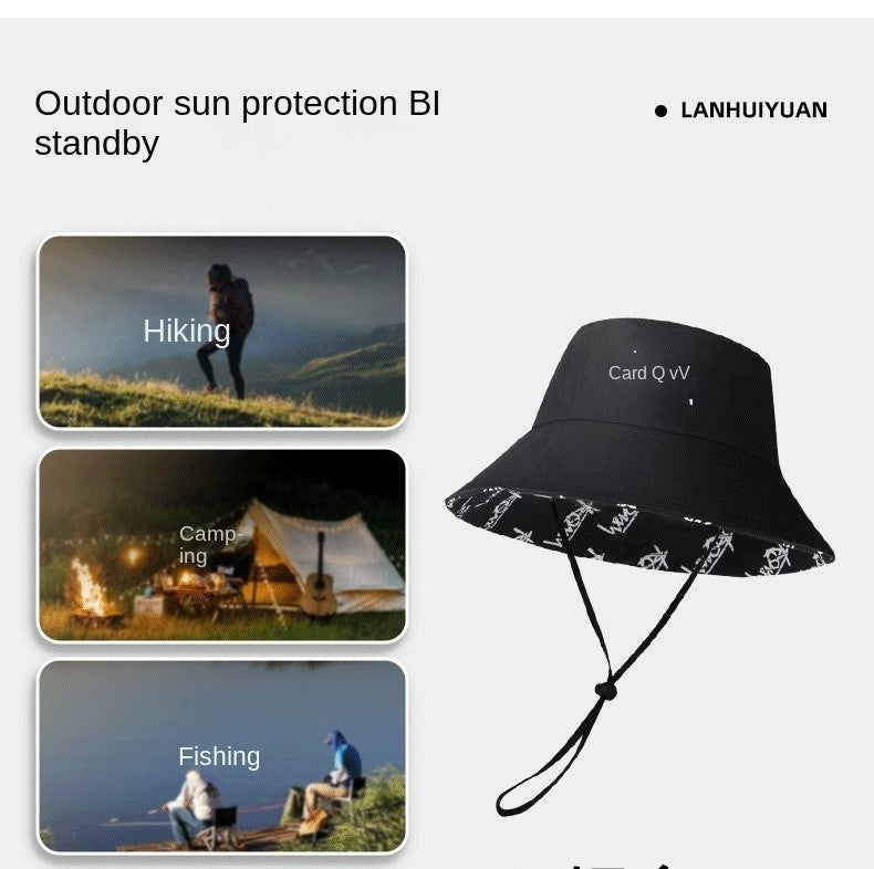 Big Head Letter Bucket Hat for Men Women XL Large Hip Hop Cap Fisherman Hat Summer Sun Hat Plus Size Panama