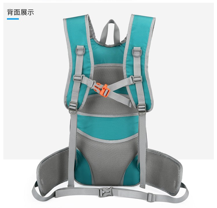 Outdoor mountaineering and cycling travel backpack, multifunctional waterproof nylon bag, suitable for men and women