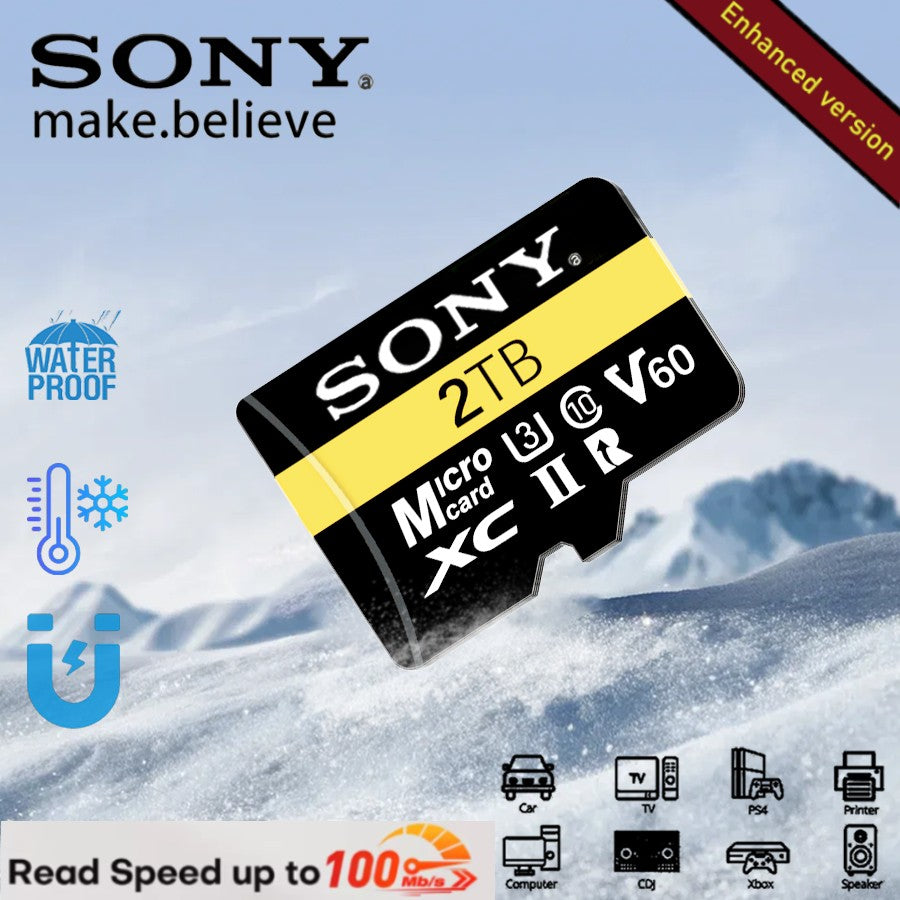 Cartão Micro SD SONY de Alta Velocidade V60 Switch PSvita - Cartão de Memória 2TB 1TB 512GB 128GB para Xbox 360 Xbox One Jogos de Xbox Nintendo