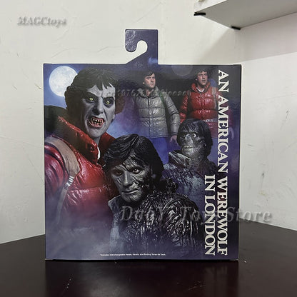 NECA Original Um Lobisomem Americano em Londres David Jack 2-pack Anime Action Figure Modelo de Brinquedo Presentes de Ano Novo e Aniversário