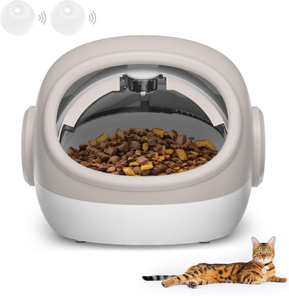 Comedouro RFID para Gatos Aprimorado com Sensor de Coleira – 4 Modos de Alimentação, Comedouro Antifurto para Vários Gatos, Coleira Temporizada