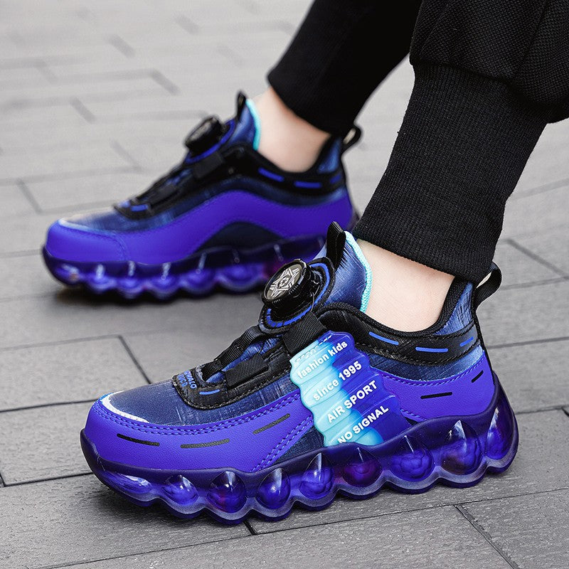 New Anti-skid Leather Kids Sneakers for 5-16Years Girls Casual Walking Footwear Non Slip Children Boys Sport Running Sneaker