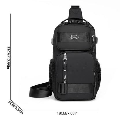 Fashion Multifunction Men's Shoulder Bag Outdoor Sling Crossbody Bags For Male Travel Trend High Capacity Sport Chest Bag