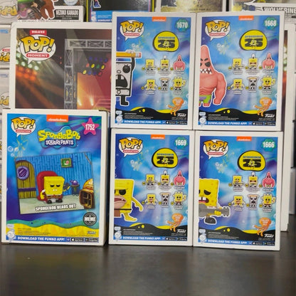 Anime Bob Esponja Modelo Funko Pop Calça Quadrada Boneco de Ação Tentáculos Figura de Vinil Decoração de Mesa Enfeite Brinquedo Edição Limitada Presente