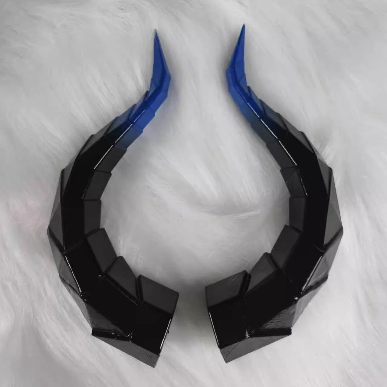 14/18cm Animal Simulate Horn Headband Gradient Devil Horn Halloween Party Headwear Lolita Witch Artificial Horns Cosplay Pros