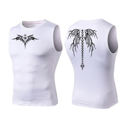 Ionic Shaping Vest For Men Ice-Silk Slimming Vest Body Shaper Compression Shirts Tank Top Tummy Control Sleeveles Fitness Shirts