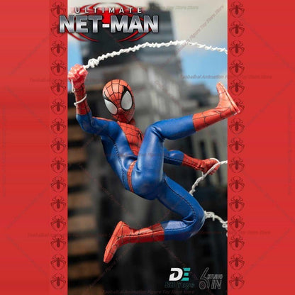 6in Studio 1/12 Ultimate Netman Red Ultimate Black Symbiote Action Figure Anime Toy em Estoque Original