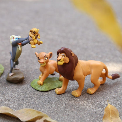 Anime O Rei Leão Simba Nala Timão Modelo Linda Estatueta Brinquedos para Meninos Enfeite de Carro Presentes de Festival para Crianças 9Pçs/Conjunto