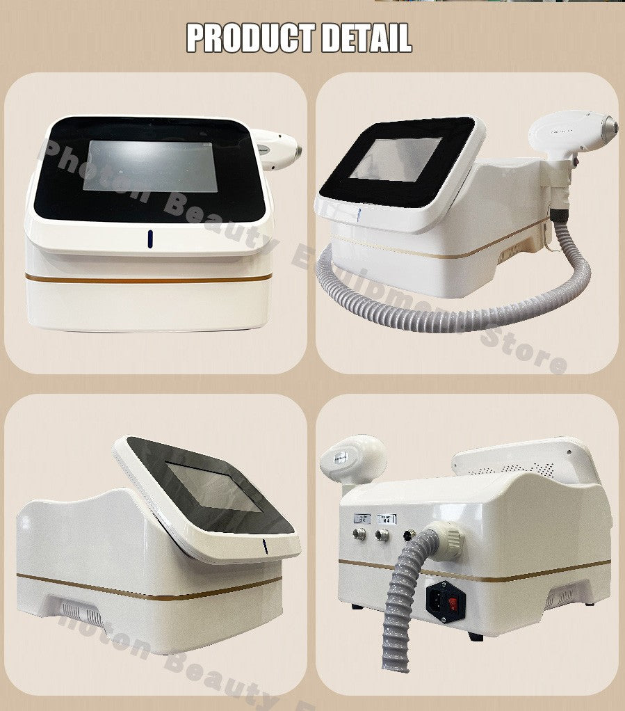 Professional Mini Diode Ice Titanium Laser Hair Removal Machine 755 940 1064 808nm 4000w Painless Permanent CE