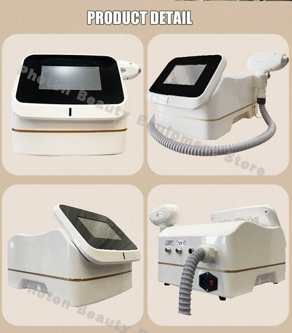 Professional Mini Diode Ice Titanium Laser Hair Removal Machine 755 940 1064 808nm 4000w Painless Permanent CE