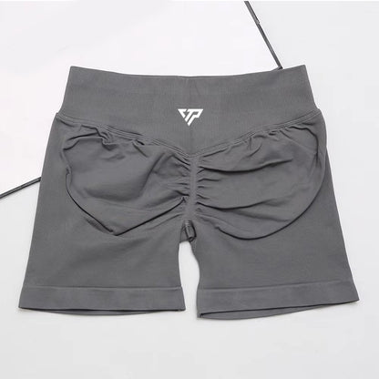 Women's High-quality Sports Stretch Fitness Shorts Peach Belly Yoga Training Running Pilates Tight Yoga Shorts