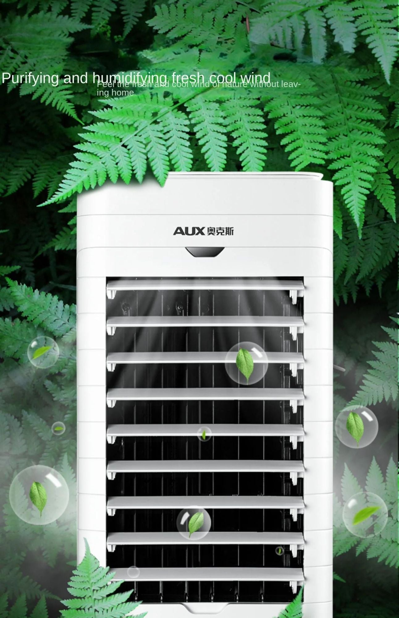 Ventilador de Ar Condicionado Portátil AUX Inovador 220V, Ventilador de Ar Frio de Uso Duplo com Funções de Aquecimento e Resfriamento A