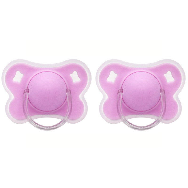 4-Color Silicone Baby Pacifier with Thumb & Round Nipple,Daily Use Flower Design Soother Pacifier with Cover for Kids