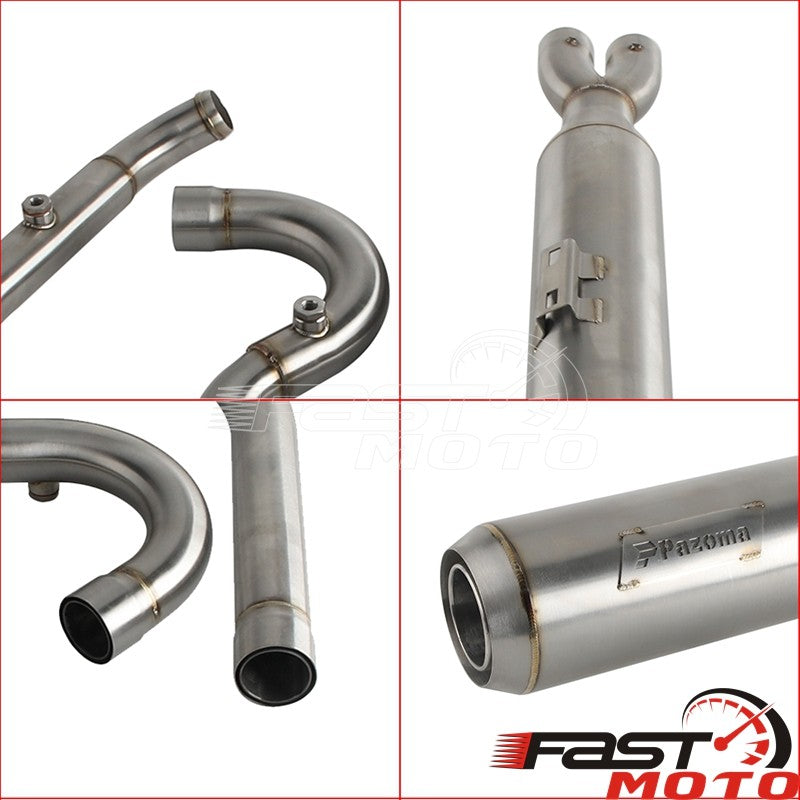 2-into-1 Motorcycle Exhaust System Muffler Pipe For Harley M8 Softail 2018-2026 FXST FXBB FXBBS FXFBS FXFB FLSL FLDE FXLR FXLRS