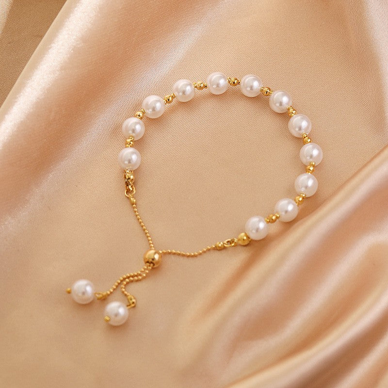 2024 New Korea New Fashion Letter D Star Simple Vintage Pendant Bracelet Woman Stainless Steel Bracelet Luxury Original Jewelry