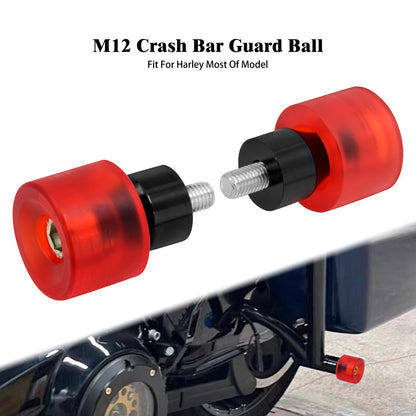 Protetor de motor contra queda M12 para motocicleta, protetor de barra de impacto, preto/azul, para Harley Touring FLHR Softail Dyna Sportster
