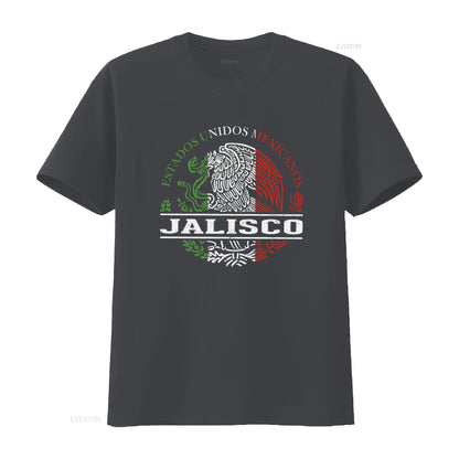 Jalisco Mexico T Shirt Travel vintage Washed Breathable fashion Stylish Comfortable designer clothes Slightly Versatile Soft