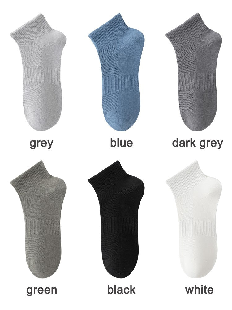 6Pairs Men Socks Combed Cotton Mesh Breathable Odor proof and antibacterial Spring Summer for Male sock New High Quality Man