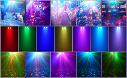30W RGB 3in1 Bracket Effect Lights Dyeing Magic Ball Lights Remote Control Stage Effect Lighting Projector for DJ Party Concert