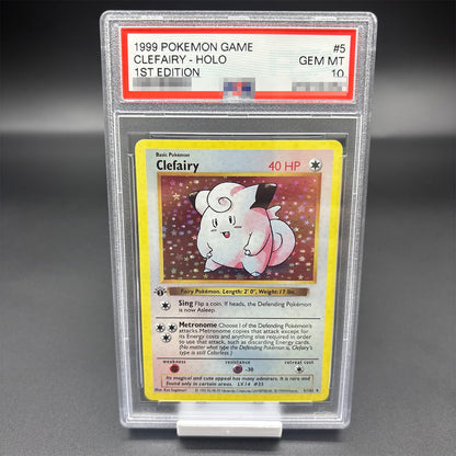 DIY 1999 PTCG JOGO Versão em Inglês 1ª EDIÇÃO CHARIZARD BLASTOISE Card de Coleção Card de Classificação 10Pontos Card de Anime Jogo de Cartas Presente Brinquedo