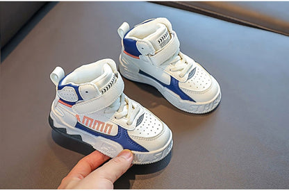 Fashion Sneakers For Kids Trend Fashion Basketball Shoes For Boy Soft-soled Anti-slippery Children's Sport Shoes Tennis Shoes