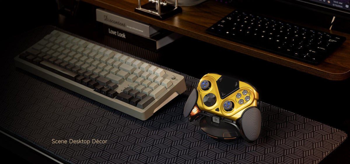 EasySMX Dune 8K Wireless Gamepad Controller, TMR Joysticks, LCD Screen, Hall Effect Triggers for PC/Steam/Switch/Phone